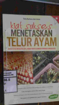 Image of KIAT SUKSES MENETASKAN TELUR AYAM