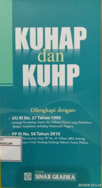 Image of KUHAP dan KUHP