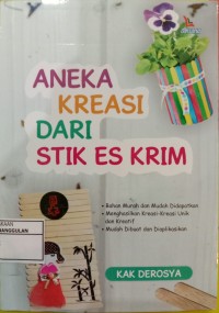 Image of Aneka kreasi dari stik es krim