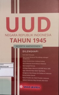 Image of UUD Negara Republik Indonesia Tahun 1945 beserta Amandemen